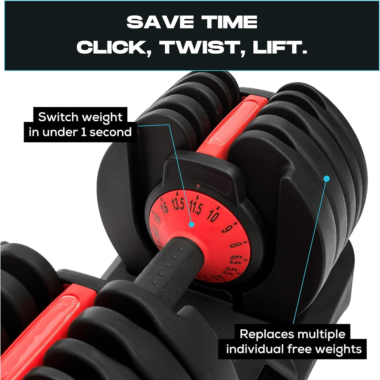 24kg Adjustable Dumbbell (Pair)