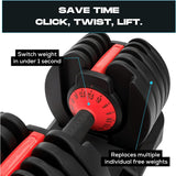 24kg Adjustable Dumbbell (Pair)