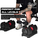 24kg Adjustable Dumbbell (Pair)