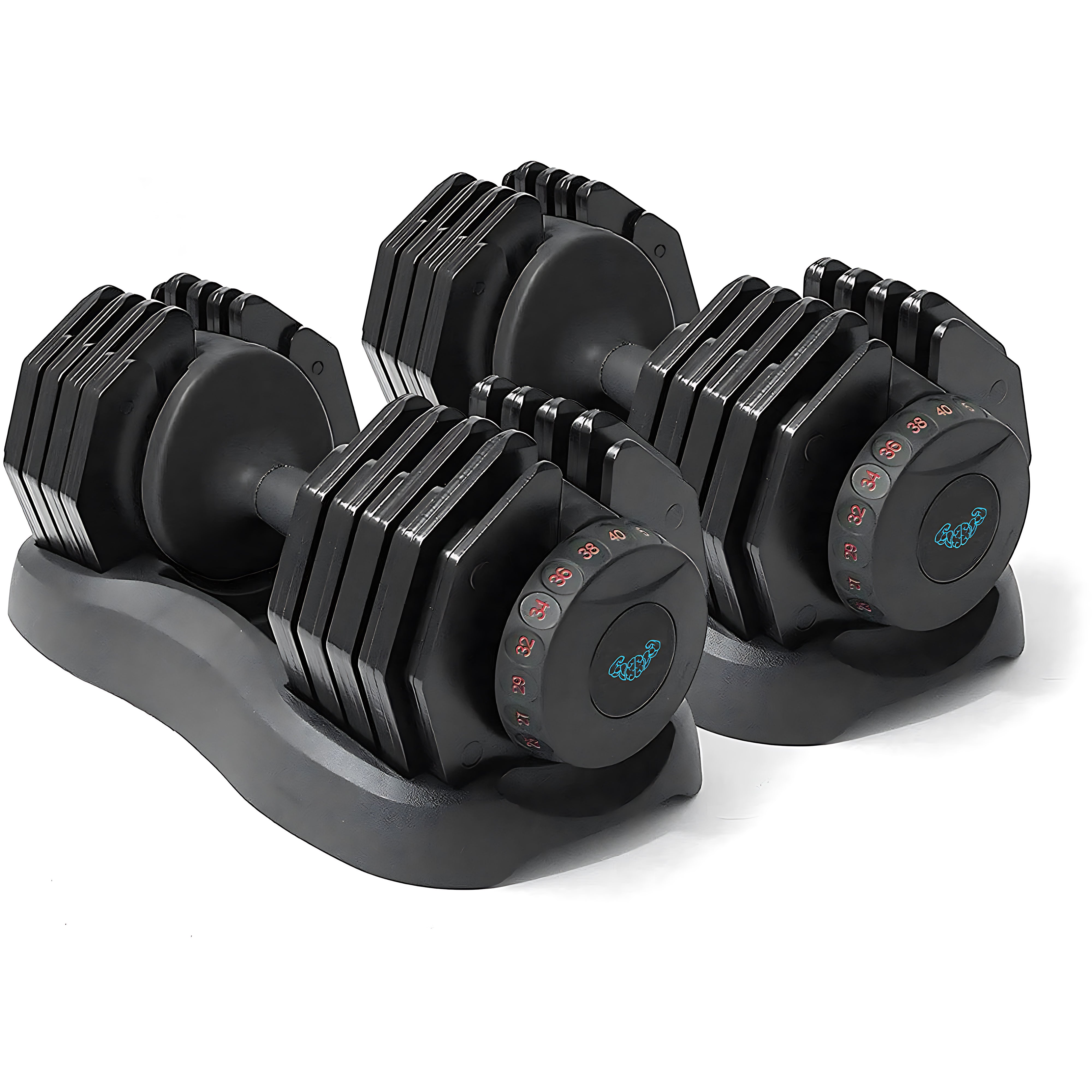 BRAINGAIN PAIR 40kg Adjustable Dumbbell Home Workout Equipment