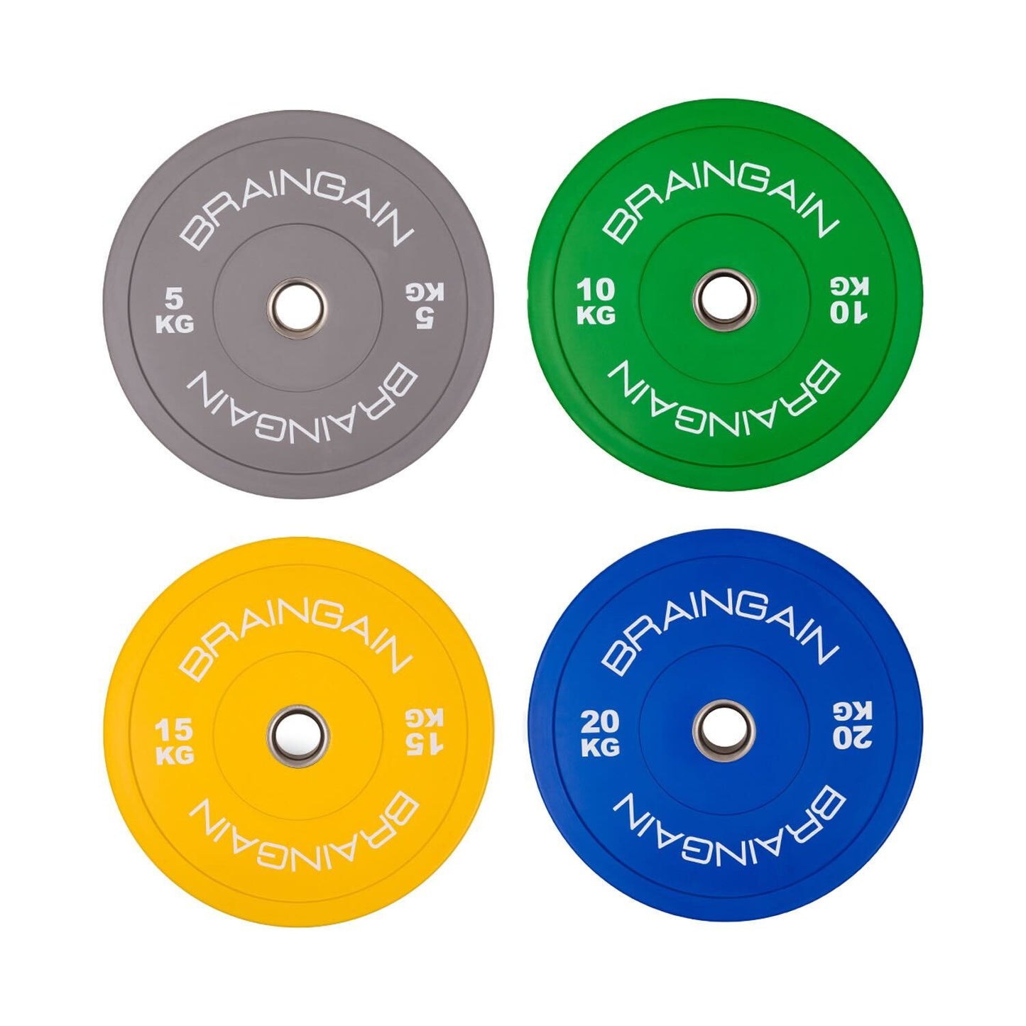Coloured HD Bumper Weight Rubber Plates - 5kg to 25kg